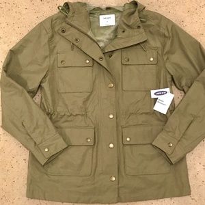 NEW Old Navy Olive Green Military Jacket Women’s